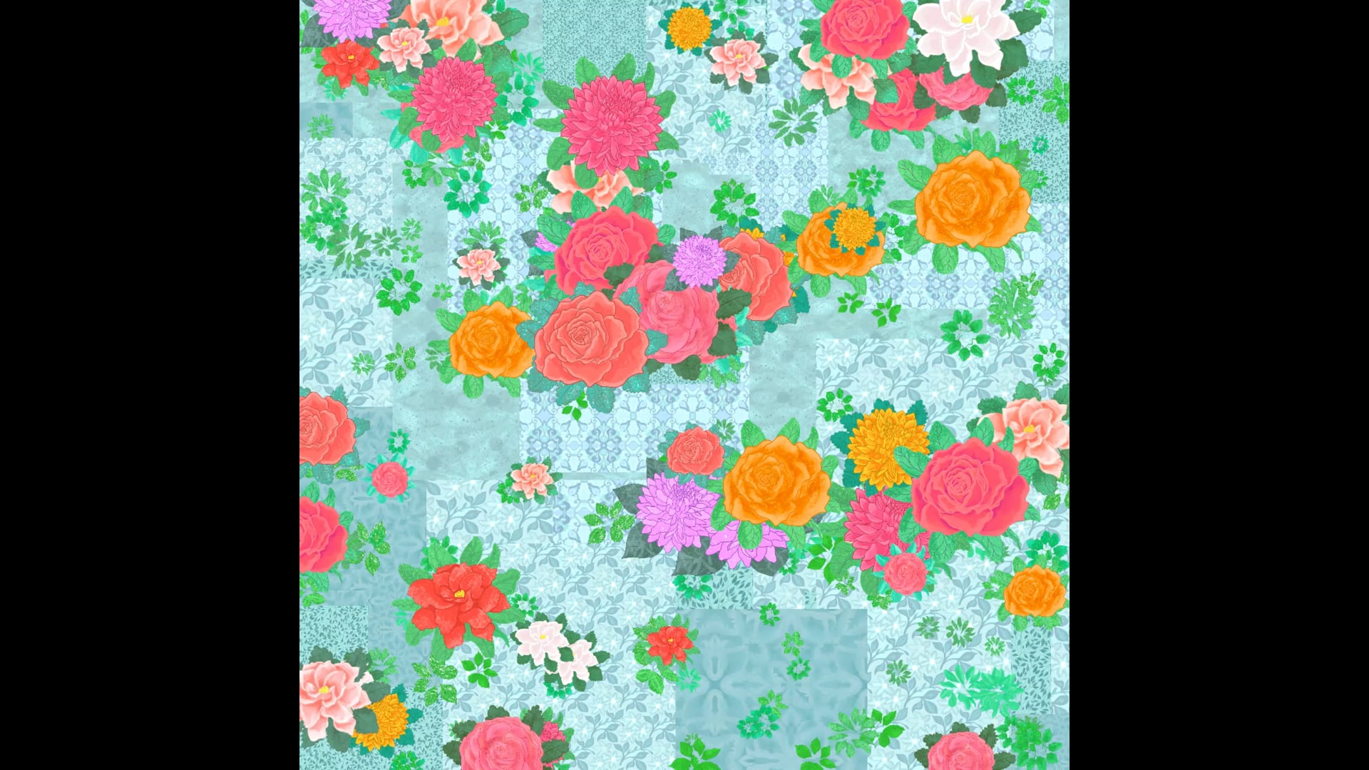 Generative floral collage by Jelena Novakovic