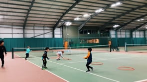 BLUE Mini-tennis relays