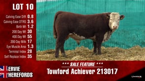 Lot #10 - Towford Achiever 213017