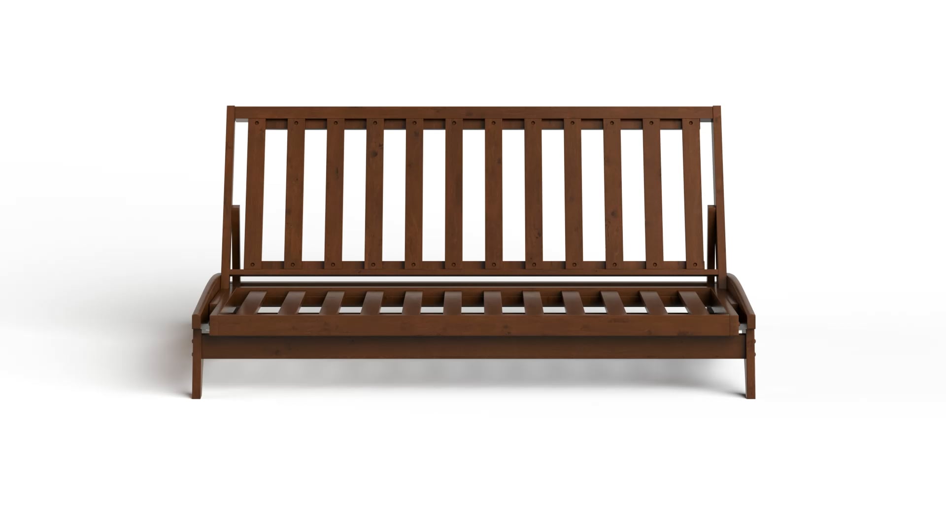 All Wood Full Size Dillon Futon Frame Midcentury Futon Frames by Strata Furniture Houzz