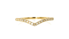 15 ct. t.w. Diamond Chevron Ring in 14kt Yellow Gold