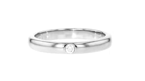 Sterling Silver Band with Diamond Accent