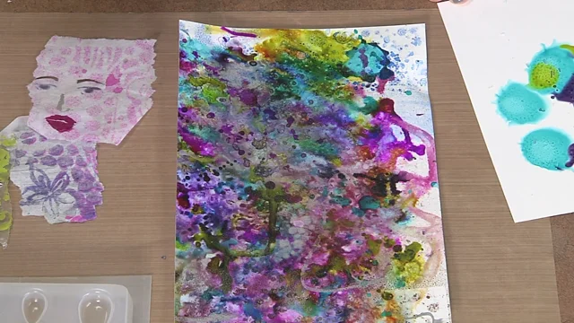 Alcohol ink art on yupo paper with acrylic marker Painting by Artsus Rem