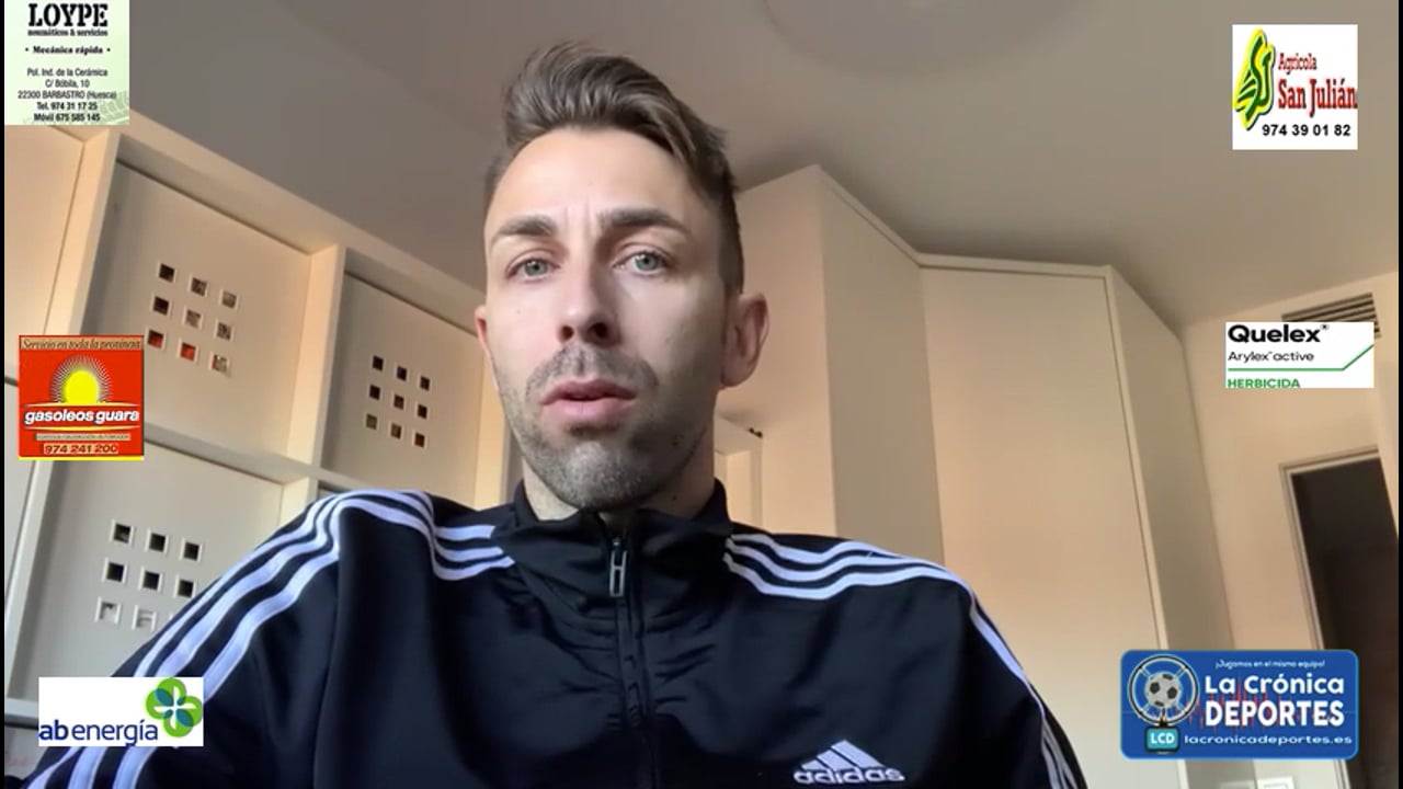 JOSÉ CARLOS GALLEGO (Entrenador Almudévar) AD Almudévar 1-1 CD Caspe / Jornada 18 / 3ª División