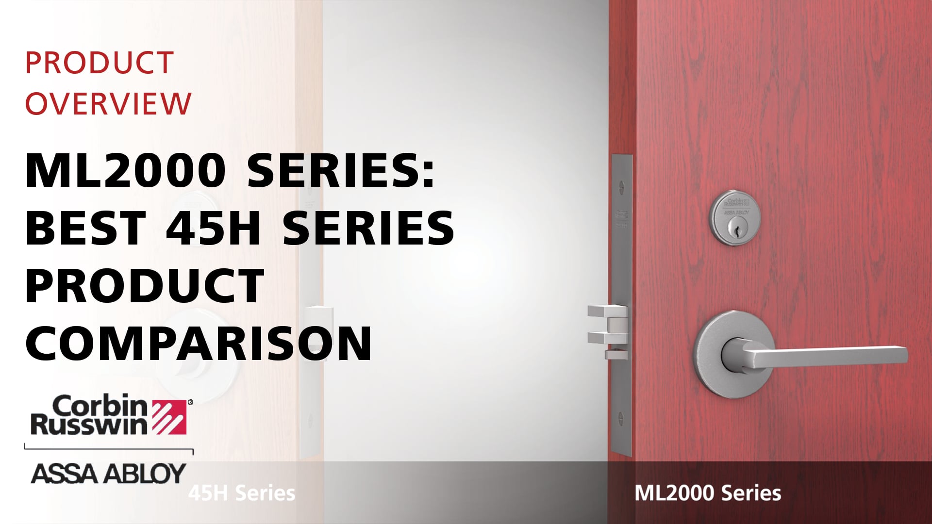 Corbin Russwin ML2000 Series – Best 45H Series Product Comparison On Vimeo