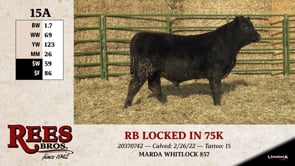 Lot #15AA - RB LOCKED IN 75K