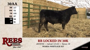 Lot #30AA - RB LOCKED IN 30K