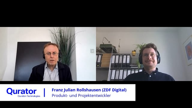 Julian Rollshausen (ZDF Digital): Let your data support you! Wie ML und NLP Medien unterstützen