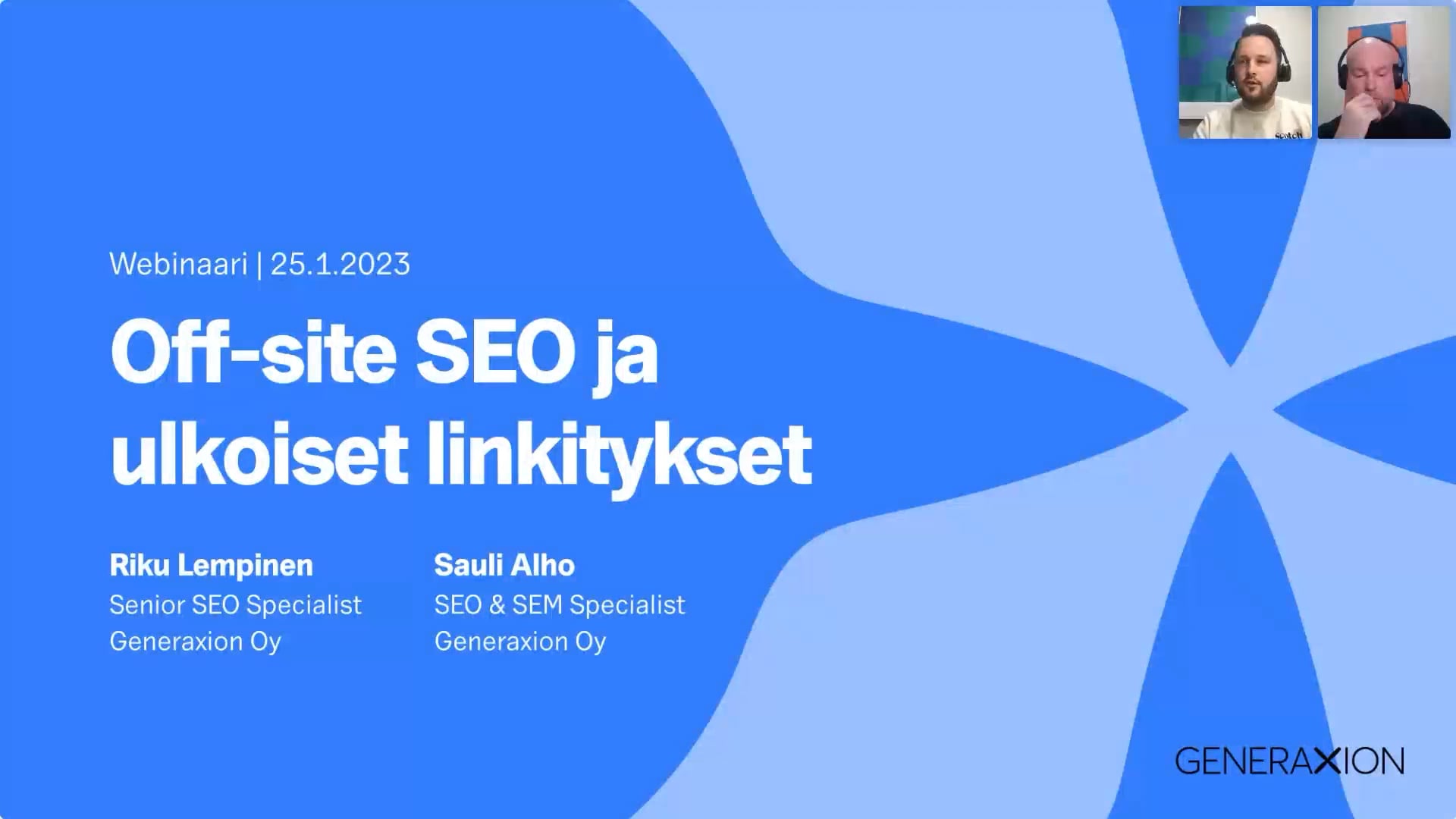 Webinaari 230125 Off-site SEO Ja Ulkoiset Linkitykset On Vimeo