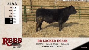 Lot #32AA - RB LOCKED IN 32K