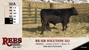 Lot #32A - RB SIR SOLUTION 32J
