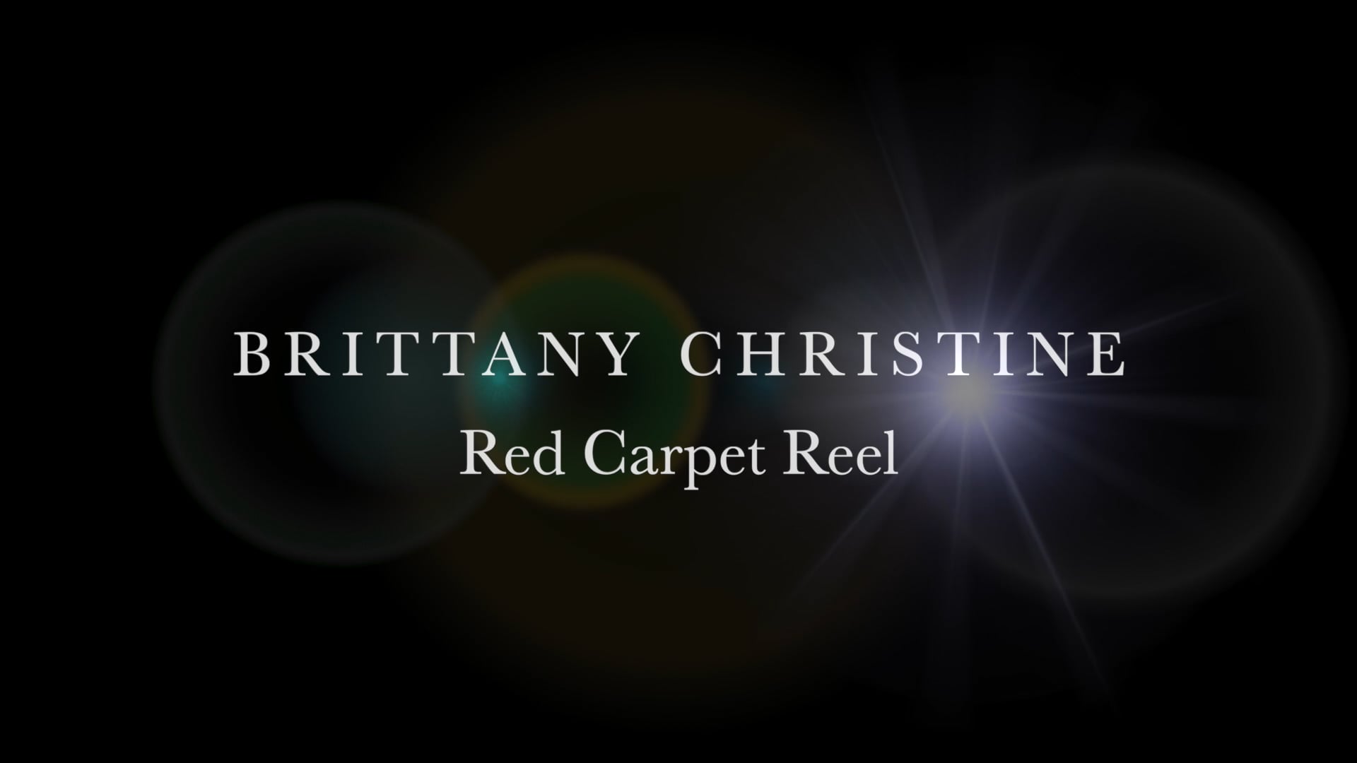 Brittany Christine Red Carpet Reel
