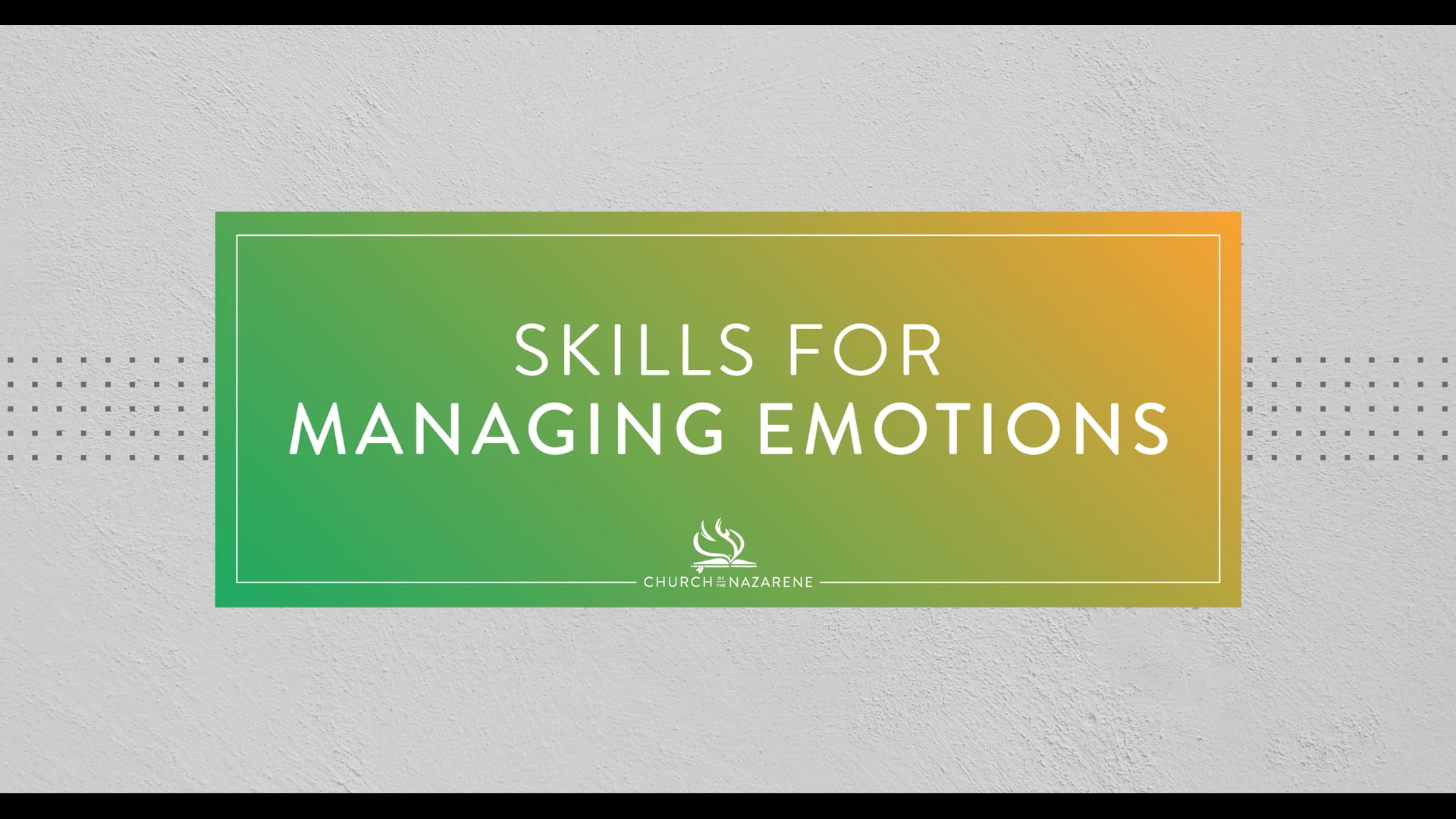 Skills for Managing Emotions: Looking From The Balcony