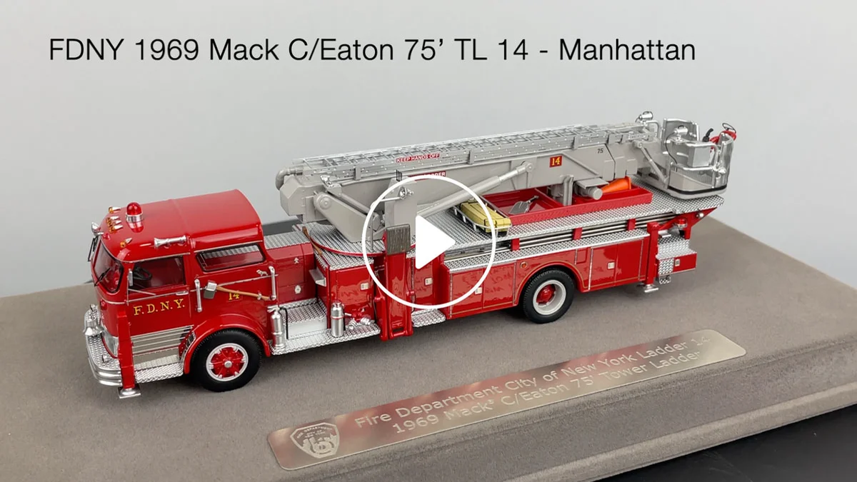 Fire Replicas FDNY 1969 Mack® C/Eaton 75' Tower Ladder 14