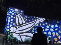 Fresque Lumineuse Robert Combas @hospitalet 2022