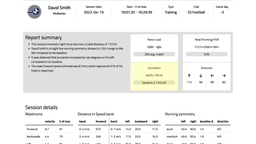 The SportScientia Observation Report on Vimeo