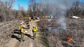 Lake Waco Wetlands Prescribed Burn 2023