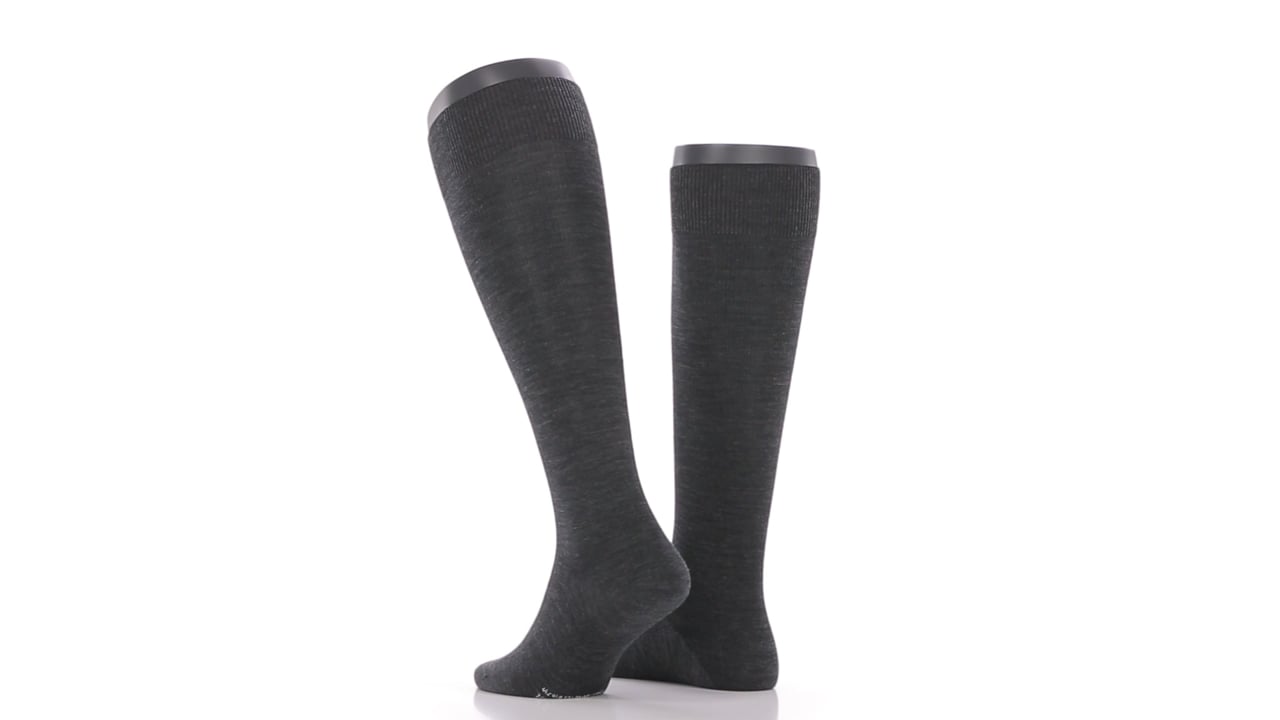Energizing Wool Men Knee-high socks (Grey)