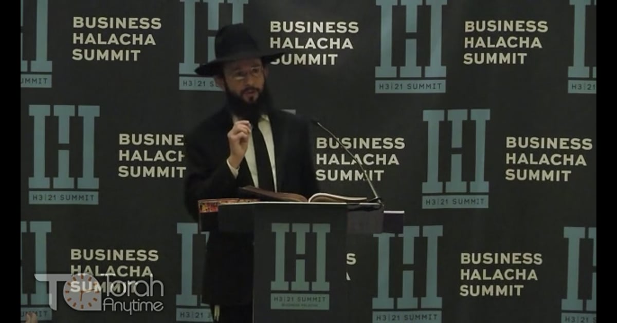 Special Event | H3 Business Summit 2021: Rabbi Shmuel Spitz- Taking ...