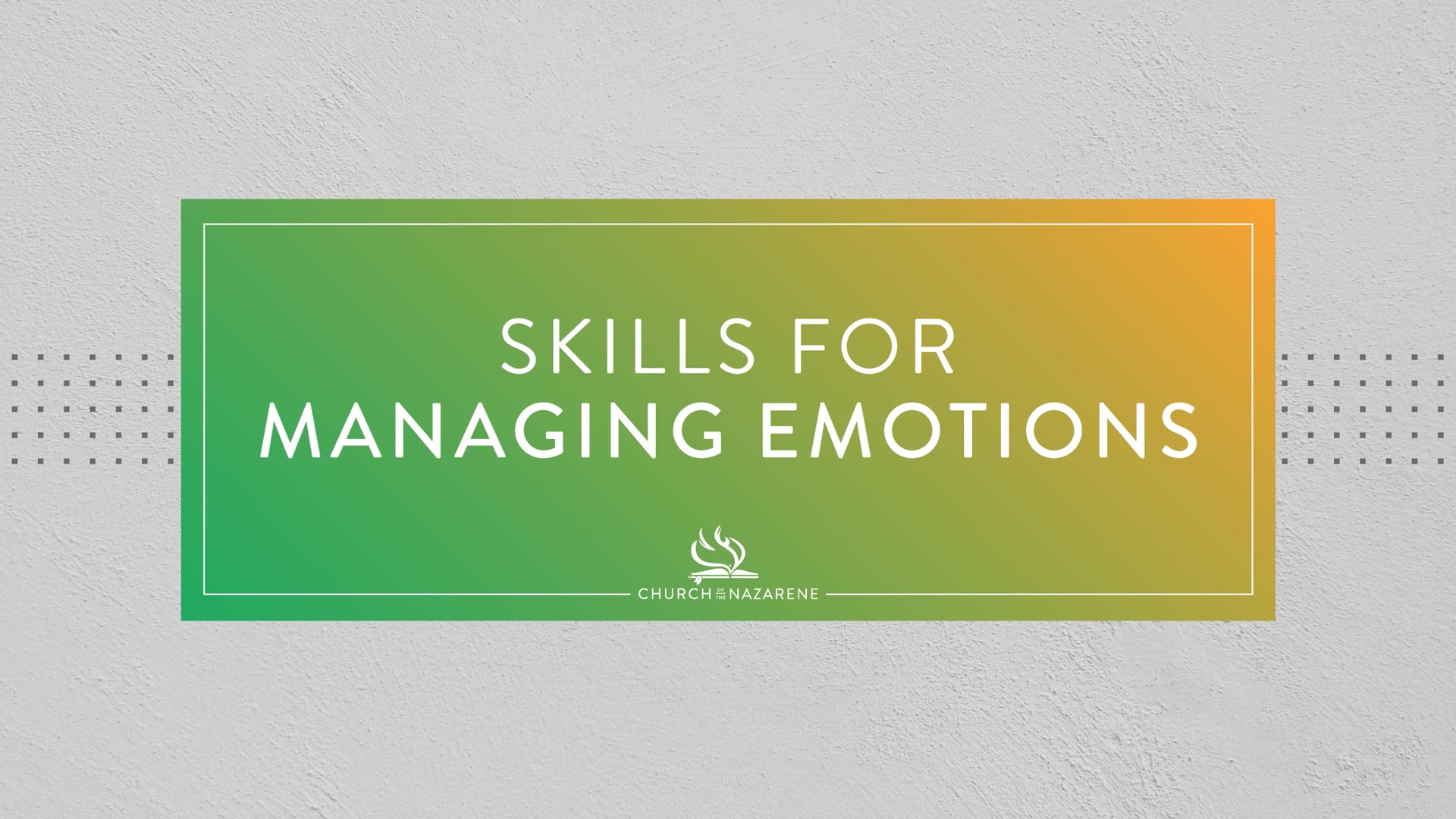 Skills for Managing Emotions: Urge Surfing