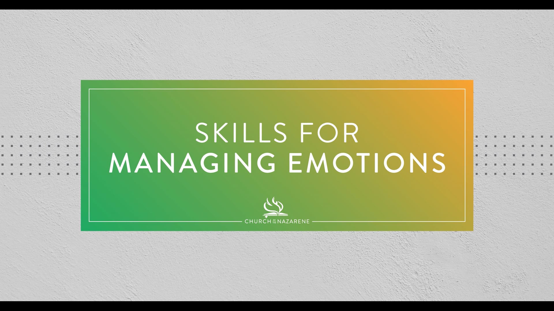 Skills for Managing Emotions: Leaves On A Stream
