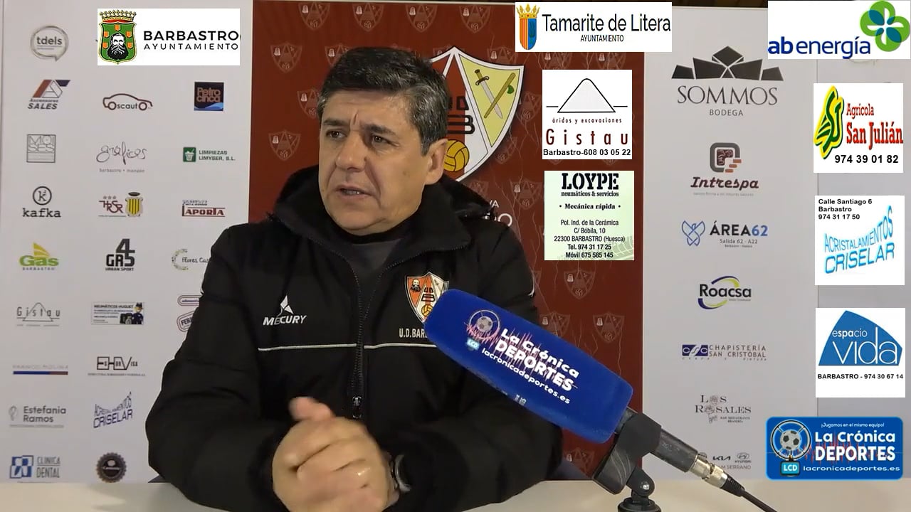 LA PREVIA / CD Cuarte - UD Barbastro / JOSETE (Entrenador Barbastro) Jornada 19 / 3ª División "Ahora tenemos una plaza libre y hasta el cierre de mercado vamos a estar atentos, aunque será complicado incorporar algún futbolista"