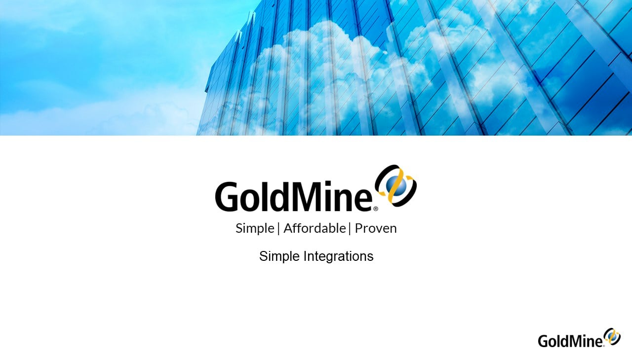 GoldMine Quick Integrations