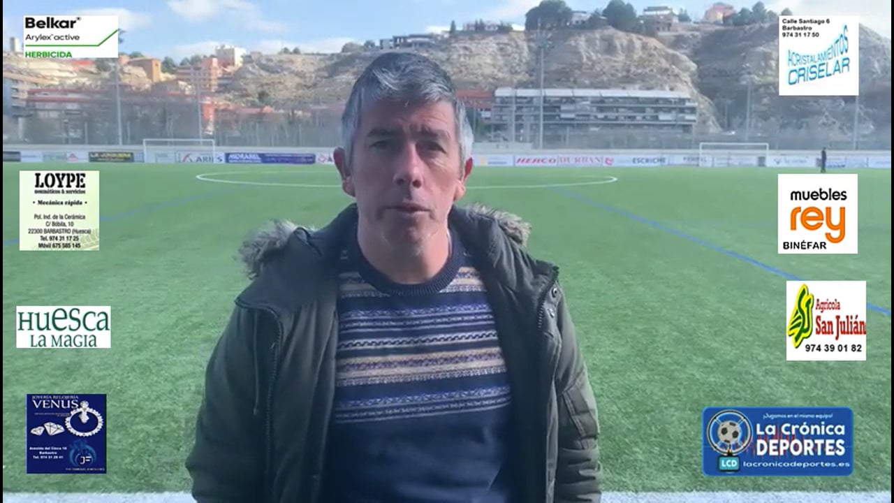 JORGE ABAD (Entrenador Cuarte) CD Cuarte 1-1 UD Barbastro / Jornada 19 / 3ª División