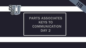 115 Parts Associate Keys to Communication