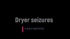 Dryer seizures- common in older dogs