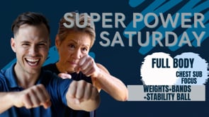 No Music Super Power Saturday Sub Chest (weights+bands+stability ball)-1:28:23