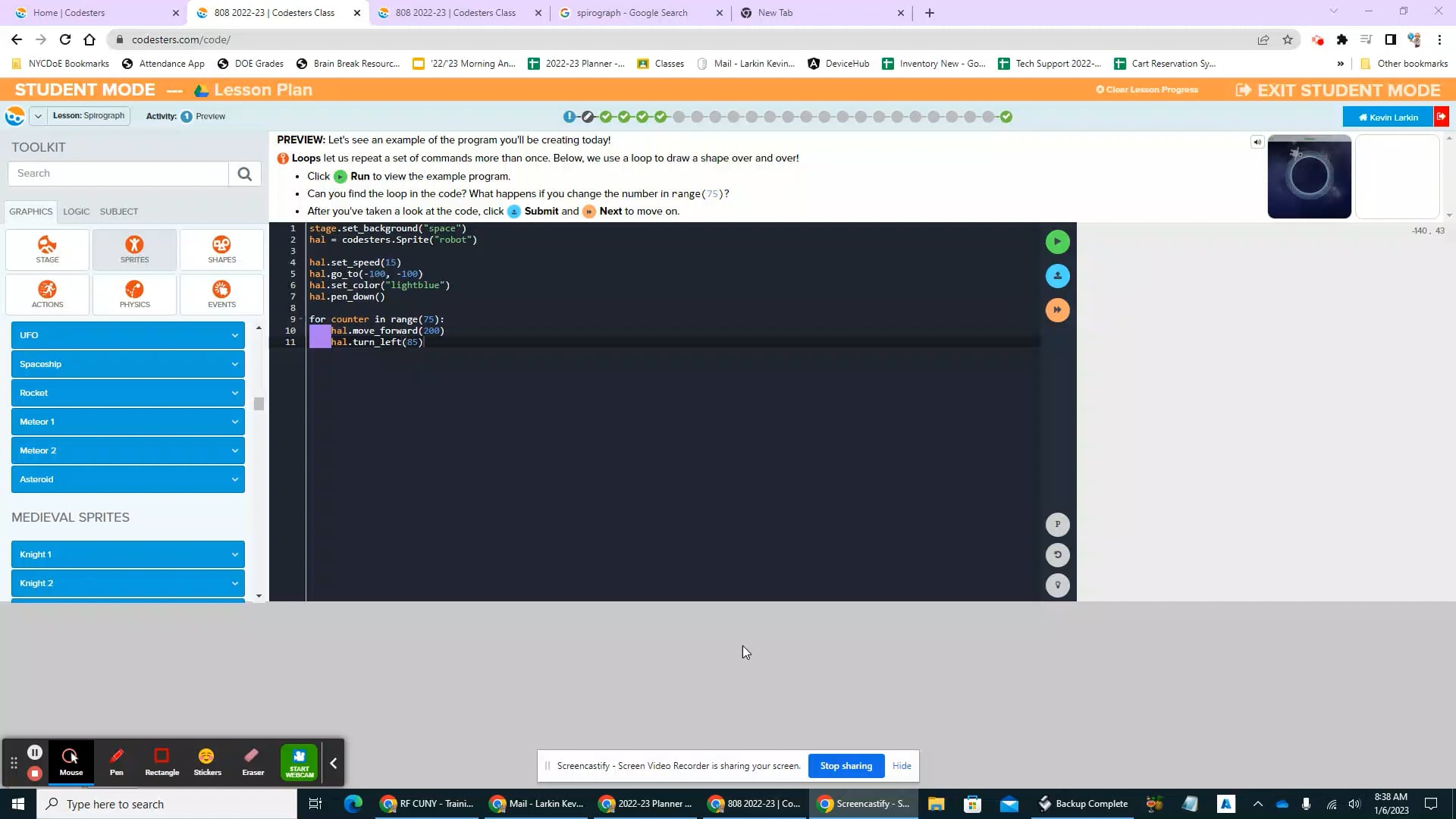 Codesters Intro to Python 9 Spirograph.webm on Vimeo