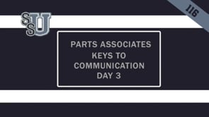 116 Parts Associate Keys to Communication