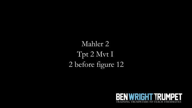 Mahler 2 Tpt 2 Mvt I 2 before figure 12