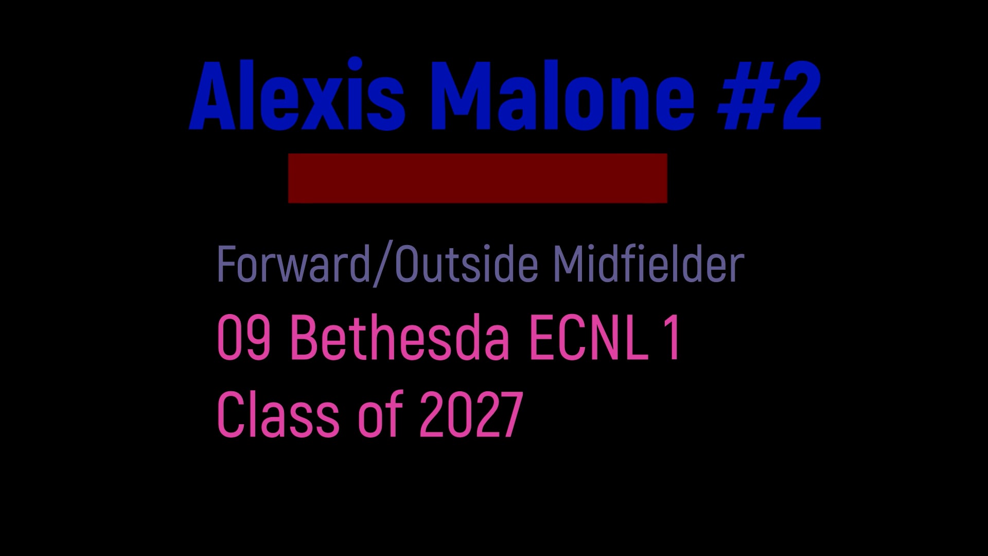 Alexis Malone Fall 2022 Highlights