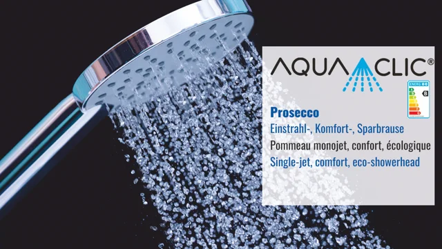 AquaClic Douchette manuelle Prosecco, avec enrichissement en oxygène