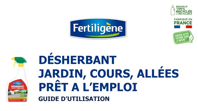 Fertiligène Désherbant jardin, cours, allée concentré, 800ML