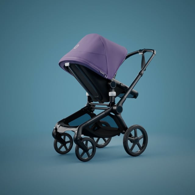 Bugaboo Fox 5 2-in-1 stroller midnight black sun canopy, Grey