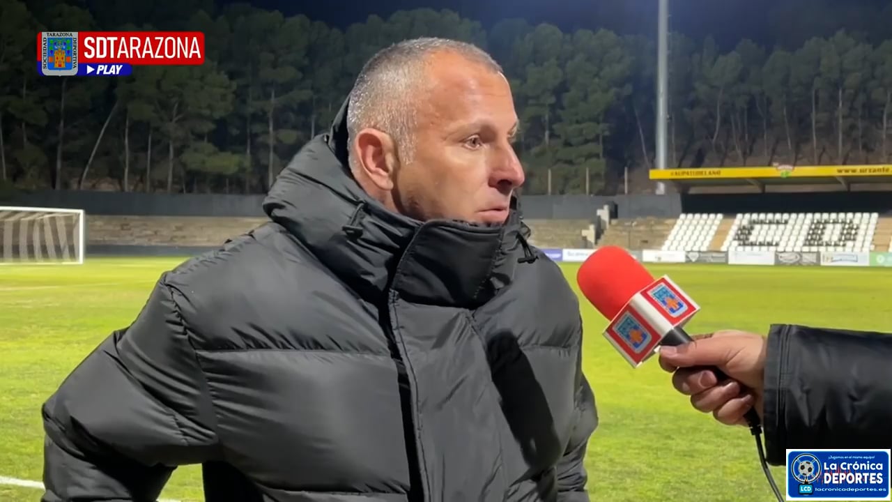 JAVI MORENO (Entrenador Tarazona) CD Tudelano 1-0 SD Tarazona / Jornada 19 / 2ª RFEF - Grupo 2 / Fuente: SD Tarazona