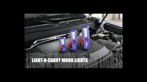 Light-N-Carry LED COB Work Light, 800lm Max Output SOR LNC1841