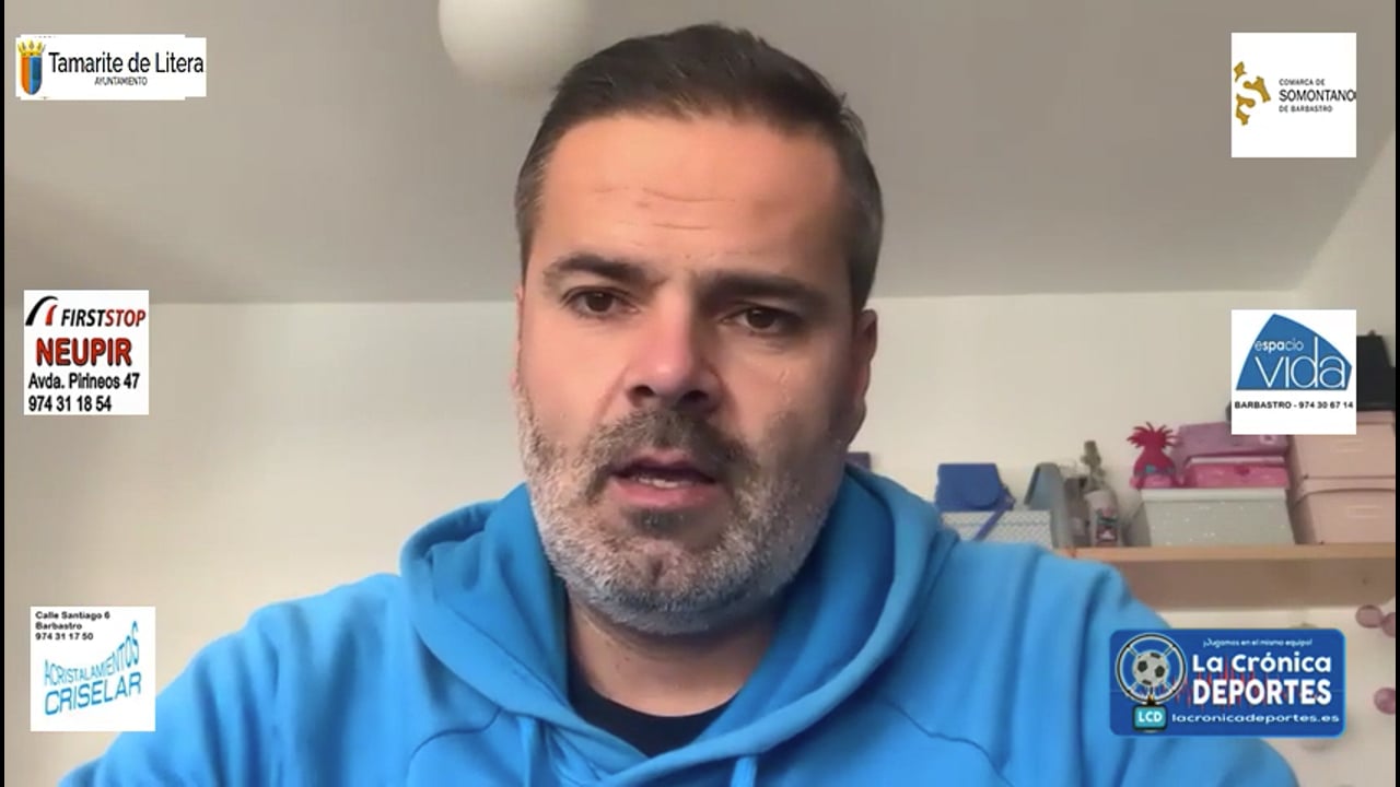 MOISÉS GUTIÉRREZ (Entrenador Caspe) CDJ Tamarite 3-1 CD Caspe / Jornada 19 / 3ª División