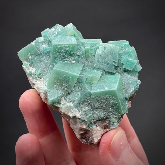 Calcite with Malachite and Dioptase inclusions