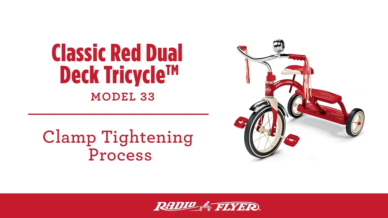 Radio flyer classic red dual deck tricycle hotsell