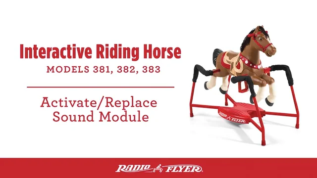 Radio flyer duke hot sale interactive riding horse