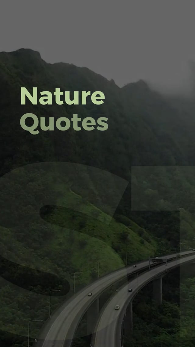 Nature Quotes Animated Story