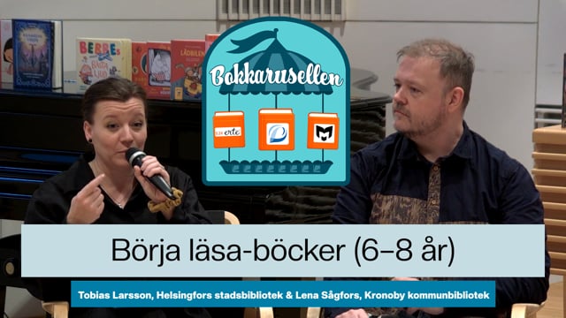 Tobias Larsson och Lena Sågfors: Bokkarusellen 2023 – Börja läsa-böcker, 6–8 år
