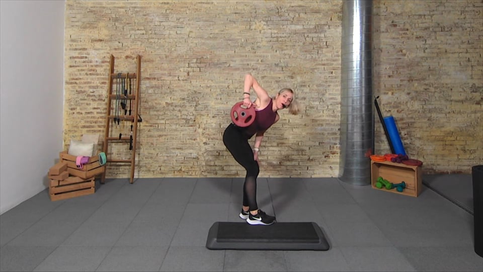 Ejercicios de tonificación con step