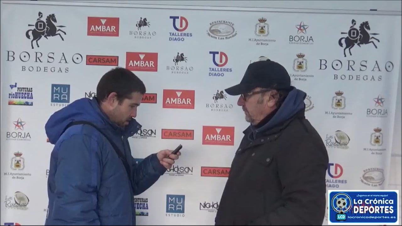 ÓSCAR TIBERIO (Entrenador Borja) SD Borja 2-0 At Calatayud / Jornada 17 / Regional Preferente Gr 2 / Fuente: YouTube Raúl Futbolero