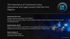 Establishing a Community-Based Environmental Exposure Registry: Operational and Legal Lessons from Flint