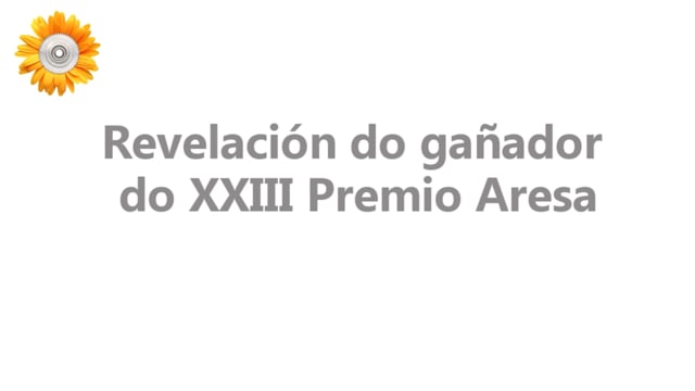 Revelación do gañador do XXIII Premio Aresa